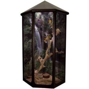   Bird Cage with a Vision Front Panel Size 41, Background Forest