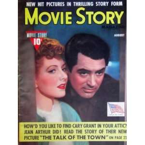  Movie Story Cary Grant and Jean Arthur cover Magazine 