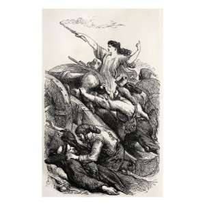  George Gordon Byron / Lord Byron   illustration of a scene 