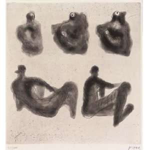 Hand Made Oil Reproduction   Henry Moore   32 x 34 inches   Mother and 
