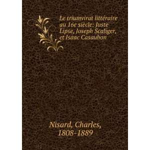   Joseph Scaliger, et Isaac Casaubon Charles, 1808 1889 Nisard Books