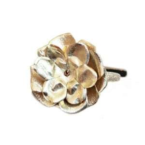  Sequin Headband in Gold Rose with Metallic Gold Rose Flower Beauty