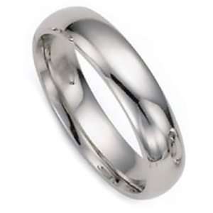  4.0 Millimeters White Gold Heavy Wedding Band Ring 14Kt 