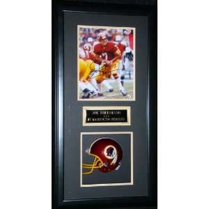 Joe Theismann signed Washington Redskins framed Shadow Box   Sports 
