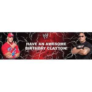  WWE John Cena vs. The Rock Personalized Banner Large 30 x 