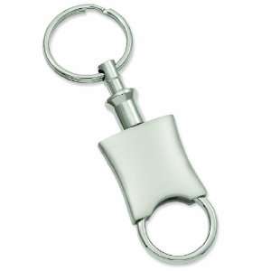  Rhodium Plated Satin Finish Valet Key Ring Kelly Waters Jewelry