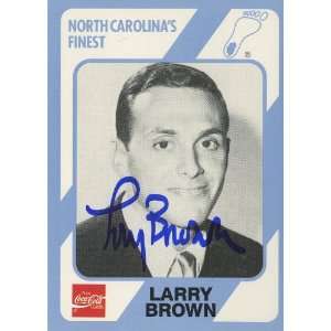 Larry Brown Autographed Trading Card