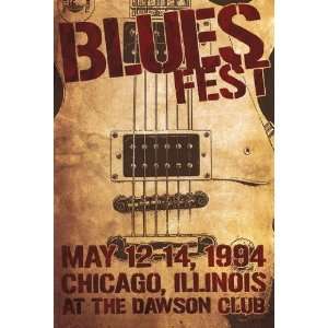  Blues Fest Poster by Lauren Rader (12.00 x 18.00)