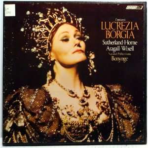  Donizetti, Lucrezia Borgia, Bonynge, 3LPs, London Lieuwe 