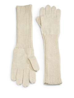 alicia adams alpaca   Long Alpaca Gloves/Ivory