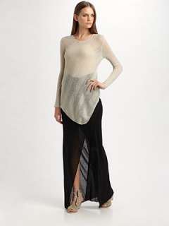 Helmut Lang   Slack Long Jersey Skirt    