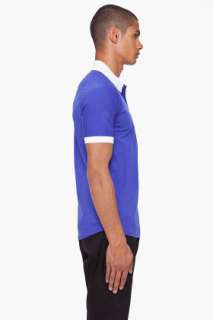 Slvr Purple Raglan Polo for men  