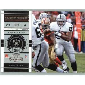   Michael Bush   Oakland Raiders (ENCASED NFL Trading Card) Sports