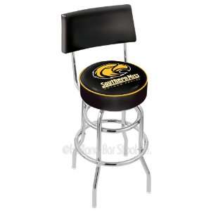 30 Southern Miss Bar Stool   Swivel With Double Ring and Back  