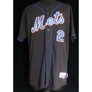  2010 New York Mets Frank Catalanotto #2 Game Issued Black 