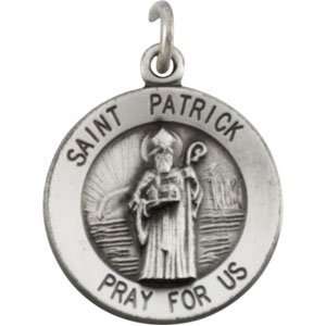  White Gold St. Patrick Medal Jewelry