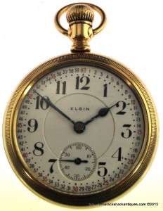 1910 Elgin 19J BW Raymond 18s Pocket Watch 1/4 Gold Pride of Elgin 