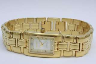 New Elgin Diamond Women Gold Dress Watch 27mm x 25 mm EG083  