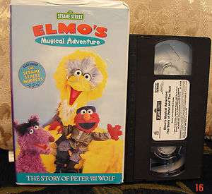 Sesame Street Elmos Musical Adventure Story of Peter and the Wolf Vhs 
