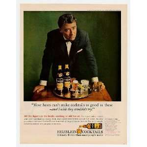  1965 Peter Lawford Heublein Cocktails Print Ad (6959 