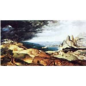 Landscape with the Martyrdom by Pieter Brueghel the Elder. Size 25.00 