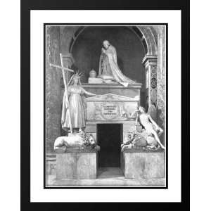  Tomb of Pope Clement XIII 25x29 Framed and Double Matted 