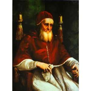   Sanzio   32 x 44 inches   Portrait of Pope Julius II
