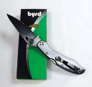 Spyderco Byrd BY03BKPS2 Cara Cara 2 SS BLK PS Knife New  