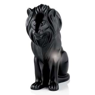 Lalique Bamara Lion, Black  