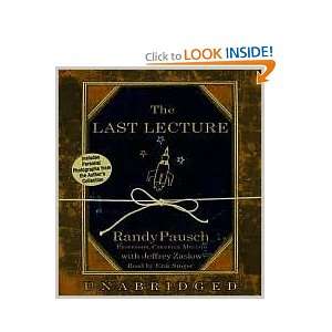  The LAST LECTURE Unabridged edition Randy Pausch Books