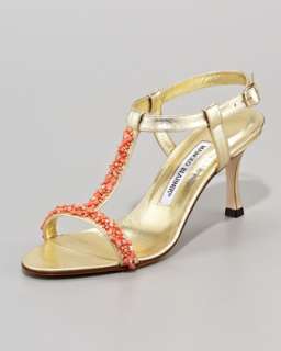 Top Refinements for Leather Crystal Sandal