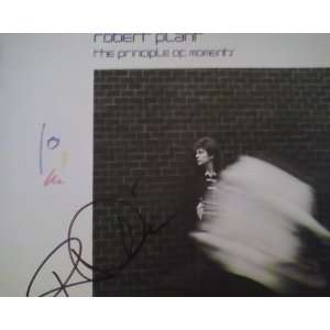 Robert Plant The Principle of Moments Autographed Record Album Lp 