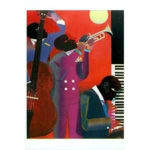    Up At Mintons, Magnet by Romare Bearden, 2x3