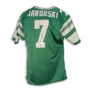  Ron Jaworski Autographed Uniform   Green Throwback 