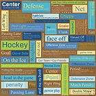 Hockey Words 12 x 12 Scrapbooking Paper Carolees