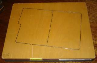 Accucut Jumbo File Folder CREASE wood steel rule die Ellison  