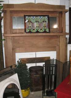 Antique Vintage Walnut Mantel / Mantle Firebox 40x37  