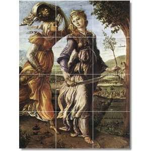 Sandro Botticelli Mythology Custom Tile Mural 8  24x32 using (12) 8x8 