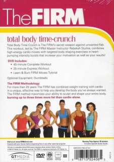 THE FIRM TOTAL BODY TIME CRUNCH EXERCISE DVD NEW SEALED REBEKAH 