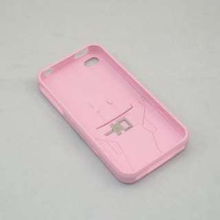 Built in Folding Stand Kickstand Case Hard Shell for iPhone 4G / 4GS 