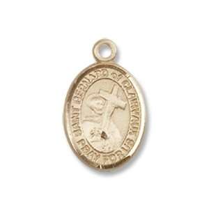  14K Gold St. Bernard of Clairvaux Medal Jewelry