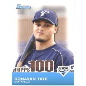 2010 Bowman Topps 100 Prospects #TP19 Donavan Tate   San Diego Padres 