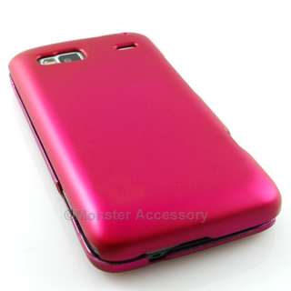 Pink Rubberized Hard Case Phone Cover HTC G2 T Mobile  