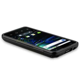 For LG T Mobile G2X Black TPU Gel Case+Privacy Film  