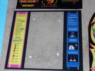 NEW MS Pac Man Galaga multicade 6 piece artwork arcade  