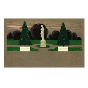  Deco park with Venus de Milo Premium Poster Print, 12x8 