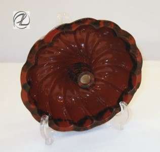   Antique Stoneware Bake Ware Vintage Gelatin Mold English Round Brown