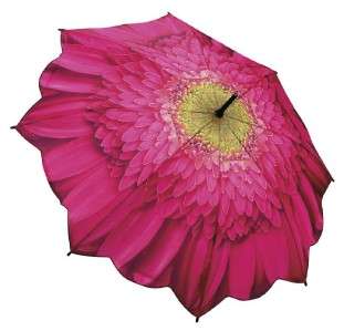 Galleria Pink Gerbera Daisy Folding Umbrella  