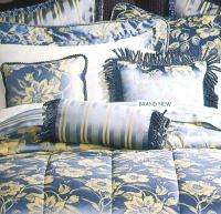 New Blue/Gold Bedding Fine Comforter Set + 600T Sheets  