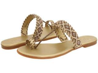 79 NIB Lucky Brand JOEY Toe Ring Sandals Beads GOLD  